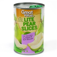 Great Value Sliced Pears, 15 oz Food Product Image