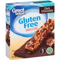 Great Value Gluten Free Dark Chocolate Granola Bars Product Image