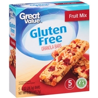 Great Value Gluten Free Fruit Mix Granola Bars, 1 oz, 5 count Product Image