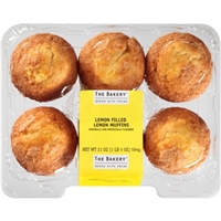 The Bakery at Walmart Lemon Filled Lemon Muffins, 4 ct, 21 oz Product Image
