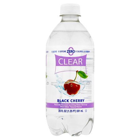 Clear American Black Cherry Sparkling Water Beverages, 20 fl oz, 4 pack Product Image