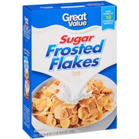 Great Value Sugar Frosted Flakes Cereal, 26.8 oz Food Product Image