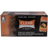 Clear American Ice Peach Nectar Flavored Sparkling Water, 12 fl oz, 8 pack Product Image