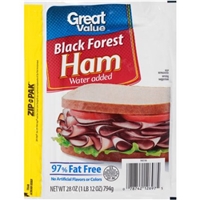 Great Value Black Forest Ham Food Product Image
