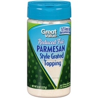 Great Value Grated Cheese Reduced Fat Parmesan Style Topping Product Image
