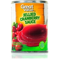 Great Value Jellied Cranberry Sauce, 14 oz Food Product Image