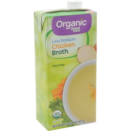 Organic Great Value Ls Chicken Broth Food Product Image