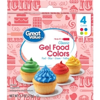 CLASSIC GEL FOOD COLORS, RED, BLUE, GREEN, YELLOW Product Image