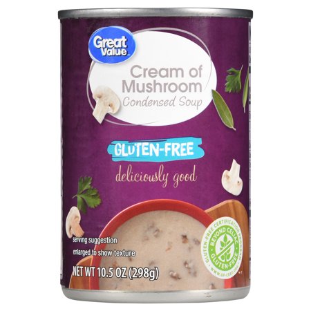 Great Value Gluten-Free Cream of Mushroom Condensed Soup, 10.5 oz Product Image