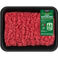 All Natural* 93% Lean/7% Fat Lean Ground Beef, 1 lb Tray