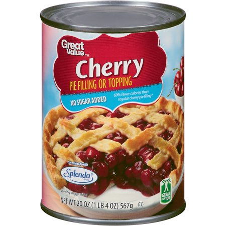 Great Value Pie Filling No Sugar Added Cherry