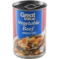 Great Value Soup Condensed, Vegetable Beef Product Image