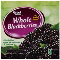 Great Value Blackberries No Sugar Added Product Image