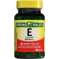 Spring Valley E Vitamin Heart/Immune Health Dietary Supplement 100 Ct