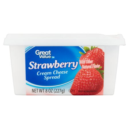 Great Value Cream Cheese Spread Strawberry Product Image