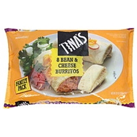 Tina's Burritos Bean & Cheese, Family Pack Food Product Image