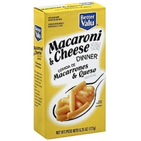 Better Valu Macaroni & Cheese Dinner Food Product Image