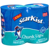 StarKist Chunk Light Tuna in Water 8-5 oz. Pack Food Product Image