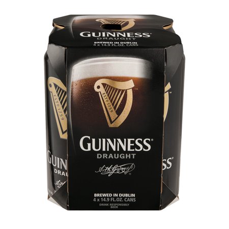 Guinness Draught Beer Cans - 4 CT Food Product Image