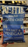 Sea salt and vinegar potato chips Food Product Image