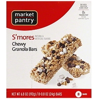 Market Pantry Granola Bars Chewy, S'mores Food Product Image