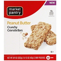 Market Pantry Granola Bars Crunchy Peanut Butter Allergy And