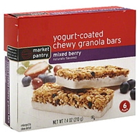 Market Pantry Yogurt Coated Chewy Granola Bars Banana Nut Allergy