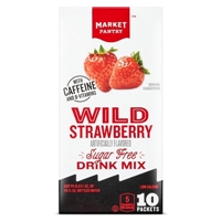 Wild Strawberry Energy Drink Mix 10 Count - Market Pantry Product Image