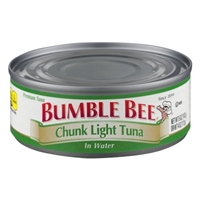 Bumble Bee Chunk Light Tuna In Water Food Product Image