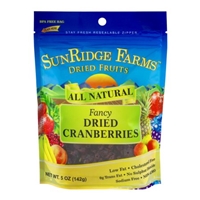 SunRidge Farms Dried Fruits Fancy Dried Cranberries Food Product Image