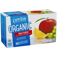 Capri Sun Organic Juice Drink Pouches Fruit Punch - 10 CT Food Product Image