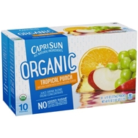 Capri Sun Organic Juice Drink Pouches Tropical Punch - 10 CT