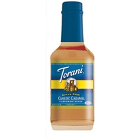 Torani Flavoring Syrup Classic Caramel Sugar Free Food Product Image