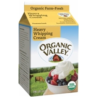 Organic Valley Heavy Whipping Cream Pasteurized Food Product Image