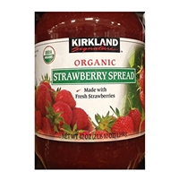 Kirkland Signature Organic Strawberry Spread - 42 Oz (2Lb), Made With Fresh Strawberries, 65% Fruit, Preserves, Jam Food Product Image