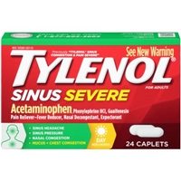 Tylenol Sinus Congestion And Pain Severe For Adults Daytime Caplets Product Image