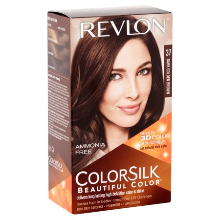 Revlon ColorSilk 37 Dark Golden Brown Permanent Color Allergy and ...