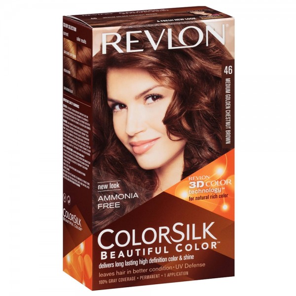 Revlon Colorsilk Beautiful Color 46 Medium Golden Chestnut Brown Product Image