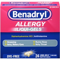 Benadryl Allergy Liqui-Gels - 24 CT Product Image