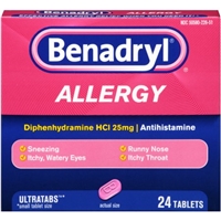 Benadryl Allergy Tablets - 24 CT Product Image