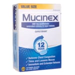 Mucinex Expectorant 600mg Tablets Allergy and Ingredient Information