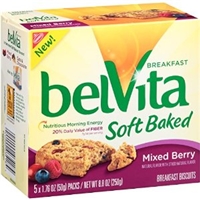 Nabisco Belvita Breakfast Soft Baked Breakfast Biscuits Mixed Berry - 5 Ct Food Product Image