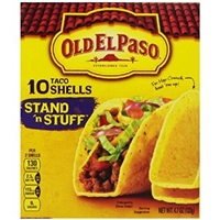 Old El Paso Stand 'N Stuff Taco Shells - 10 Ct Food Product Image