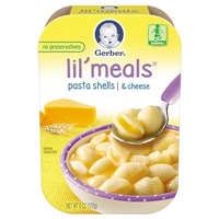 Gerber Graduates Lil Meals Pasta Shells & Cheese 6 oz Food Product Image