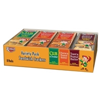 Keebler Club & Cheddar/Cheese & Peanut Butter/Toast & Peanut Butter Sandwich Crackers 8 ct Food Product Image