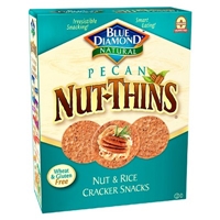 Blue Diamond Pecan Nut-Thins Cracker Snacks 4.25 oz Product Image