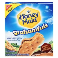 Honey Maid Grahamfuls Peanut Butter & Chocolate Filled Crackers 8 pk Product Image