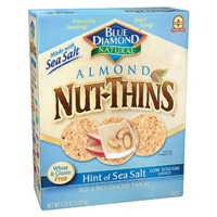 Blue Diamond Sea Salt Almond Nut Thins Crackers 4.25 oz Product Image