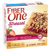 Fiber One Strawberry Streusel Bar 1.42 oz 5 ct Product Image