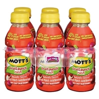 Mott's Fruit Punch Rush 8 Fl Oz 6 pk Food Product Image